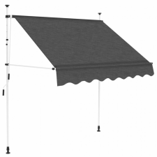 vidaXL Kézzel feltekerhető antracit napellenző 150 cm kerti bútor