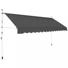 vidaXL Kézzel feltekerhető antracit napellenző 350 cm kerti bútor