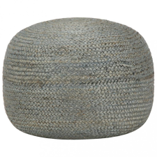 vidaXL kézzel készült olívazöld juta puff 45 x 30 cm bútor