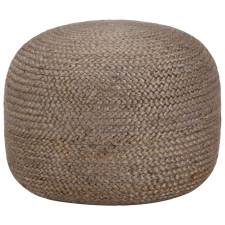 vidaXL kézzel készült világosszürke juta puff 45 x 30 cm bútor