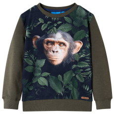 vidaXL Khaki gyerekpulóver 92