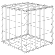 vidaXL kocka alakú acélhuzal gabion magaságyás 30 x 30 x 30 cm (145648) kerti tárolás