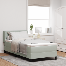 vidaXL Kontinenságy Matrac Átlagos Szürke 90x200 cm Bársony ágy és ágykellék