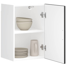 vidaXL konyhai fali szekrény "Porto" Fekete színű fűrészáru bútor