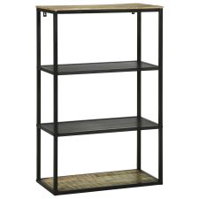 vidaXL Könyvespolc 70x35x110 cm Solid Wood Rough Mango bútor