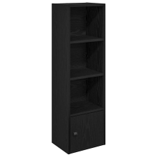 vidaXL Könyvespolc fekete tölgy 31x24x102 cm Gépesített fa (860338) bútor