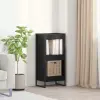  vidaXL Könyvespolc Fekete tölgy 40 x 30 x 86,5 cm Faanyag