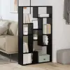  vidaXL Könyvespolc Fekete tölgy 72 x 20 x 102,5 cm Faanyag