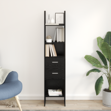 vidaXL Könyvespolc Musta tammi 40 x 35 x 180 cm Faanyag bútor