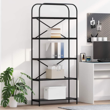 vidaXL Könyvespolc Musta tammi 80 x 30 x 183 cm Faanyag bútor