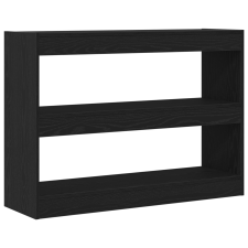 vidaXL Könyvespolc/Szobaelválasztó Fekete Tölgy 100x30x72 cm Műbútor (862723) bútor