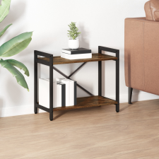 vidaXL Könyvszekrény Füstölt tölgy 60 x 30 x 48.5 cm Faanyag bútor