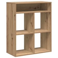 vidaXL könyvszekrény kézműves tölgy 66x31x80 cm szerelt fa (860300) bútor