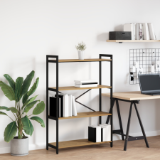 vidaXL Könyvszekrény kézműves tölgy 80 x 30 x 118 cm Faanyag bútor
