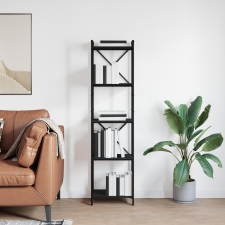 vidaXL Könyvszekrény Musta tammi 40 x 30 x 153 cm Faanyag bútor