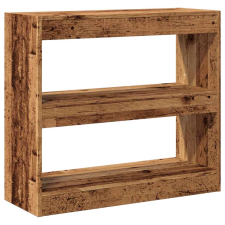 vidaXL Könyvszekrény/szobaosztó régi fa 80x30x72 cm (856814) bútor