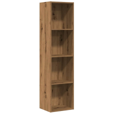 vidaXL Könyvszekrény/TV szekrény kézműves tölgy 36x30x143cm műanyag fa (855813) bútor
