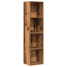vidaXL Könyvszekrény/TV szekrény régi fa 36x30x143cm gépelt fa (855812) bútor