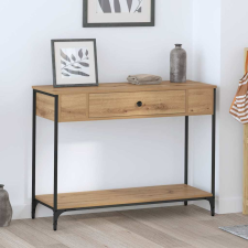 vidaXL Konzolasztal Other kézműves tölgy 100 x 34.5 x 75 cm Faanyag bútor