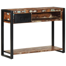 vidaXL konzolasztal többszínű 100x35x75cm tömörfa újrahasznosított fa bútor