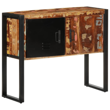 vidaXL konzolszekrény többszínű 90x35x75 cm tömörfa újrahasznosított bútor