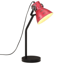 vidaXL Kopott piros asztali lámpa 25 w 17x17x60 cm e27 világítás