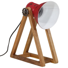 vidaXL kopott piros asztali lámpa 25 W 30x17x40 cm E27 világítás
