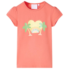 vidaXL Korall színű gyerekpóló 104 gyerek póló