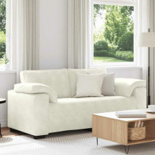 vidaXL krém bársony loveseat kanapé 140 cm bútor