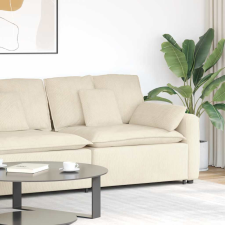 vidaXL krém moduláris kanapé karfás végmodul párnákkal 100 cm bútor
