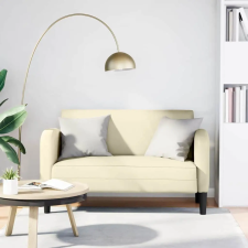 vidaXL krém műbőr loveseat kanapé 110 cm bútor