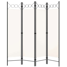 vidaXL Krémfehér 4 paneles paraván 160 x 180 cm bútor