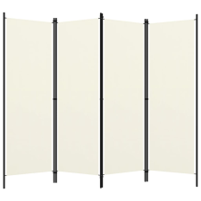 vidaXL krémfehér 4 paneles paraván 200 x 180 cm  (320719) bútor