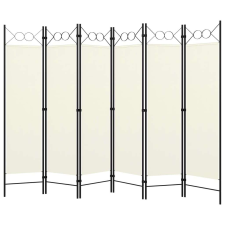 vidaXL Krémfehér 6 paneles paraván 240 x 180 cm bútor