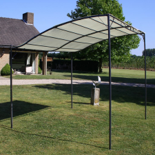 vidaXL Krémfehér szövet pavilon kerti bútor