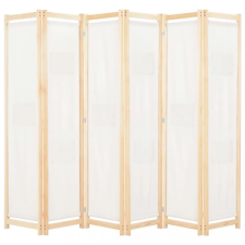 vidaXL Krémszínű 6-paneles szövetparaván 240 x 170 x 4 cm bútor
