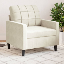 vidaXL krémszínű bársony kanapéfotel 60 cm bútor