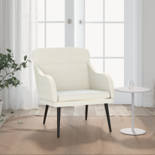 vidaXL krémszínű bársonyfotel 63 x 76 x 80 cm bútor