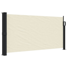 vidaXL krémszínű behúzható oldalsó napellenző 100 x 500 cm (4004385) kerti bútor