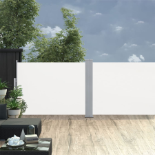 vidaXL krémszínű behúzható oldalsó napellenző 120 x 1000 cm kerti bútor