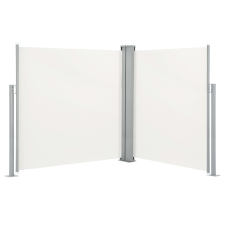 vidaXL krémszínű behúzható oldalsó napellenző 140 x 600 cm kerti bútor