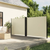 vidaXL Krémszínű behúzható oldalsó napellenző 160x1000cm