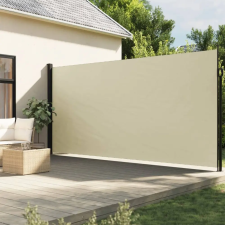 vidaXL krémszínű behúzható oldalsó napellenző 200 x 600 cm kerti bútor