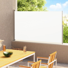 vidaXL krémszínű behúzható oldalsó terasznapellenző 180 x 300 cm kerti bútor