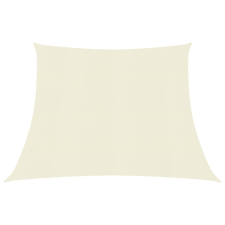 vidaXL krémszínű HDPE napvitorla 160 g/m² 4/5 x 3 m kerti bútor