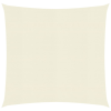 vidaXL krémszínű HDPE napvitorla 160 g/m² 4 x 4 m