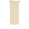 vidaXL krémszínű kültéri HDPE roló 60 x 140 cm