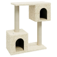 vidaXL krémszínű macskabútor szizál kaparófákkal 60 cm (171430) macskafelszerelés