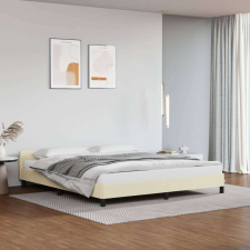 vidaXL krémszínű műbőr ágykeret fejtámlával 160 x 200 cm ágy és ágykellék
