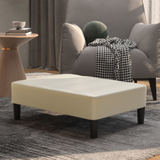 vidaXL krémszínű műbőr lábzsámoly 78 x 56 x 32 cm bútor